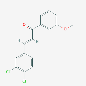 molecular formula C16H12Cl2O2 B5493945 3-(3,4-dichlorophenyl)-1-(3-methoxyphenyl)-2-propen-1-one 