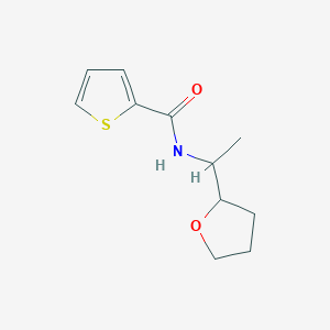 molecular formula C11H15NO2S B5493951 N-[1-(tetrahydro-2-furanyl)ethyl]-2-thiophenecarboxamide 