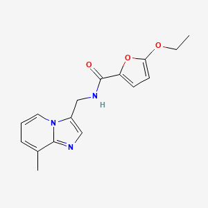 molecular formula C16H17N3O3 B5493987 5-ethoxy-N-[(8-methylimidazo[1,2-a]pyridin-3-yl)methyl]-2-furamide 