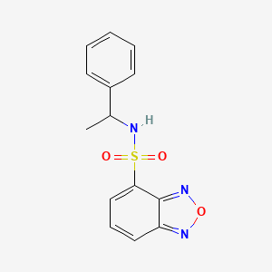 molecular formula C14H13N3O3S B5494004 N-(1-phenylethyl)-2,1,3-benzoxadiazole-4-sulfonamide 