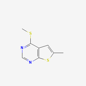 molecular formula C8H8N2S2 B5494089 6-methyl-4-(methylthio)thieno[2,3-d]pyrimidine 