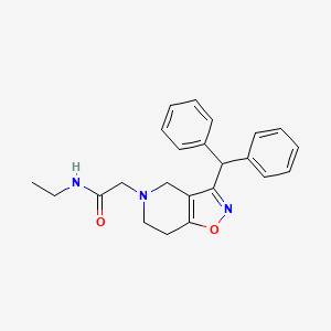 molecular formula C23H25N3O2 B5494128 2-[3-(diphenylmethyl)-6,7-dihydroisoxazolo[4,5-c]pyridin-5(4H)-yl]-N-ethylacetamide 