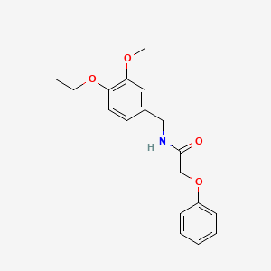 molecular formula C19H23NO4 B5494143 N-(3,4-diethoxybenzyl)-2-phenoxyacetamide 