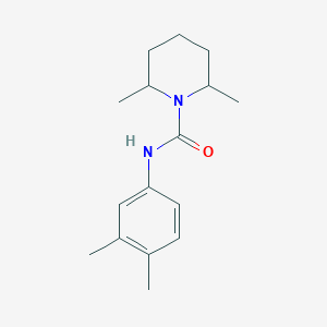 molecular formula C16H24N2O B5494162 N-(3,4-dimethylphenyl)-2,6-dimethyl-1-piperidinecarboxamide 