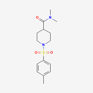 molecular formula C15H22N2O3S B5494185 N,N-dimethyl-1-[(4-methylphenyl)sulfonyl]-4-piperidinecarboxamide 
