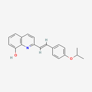 molecular formula C20H19NO2 B5494233 2-[2-(4-isopropoxyphenyl)vinyl]-8-quinolinol 