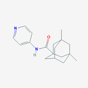 molecular formula C18H24N2O B5494267 3,5-dimethyl-N-4-pyridinyl-1-adamantanecarboxamide 