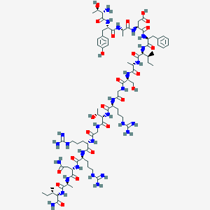 molecular formula C80H130N28O24 B549429 PKA inhibitor fragment (6-22) amide CAS No. 121932-06-7