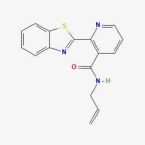 molecular formula C16H13N3OS B5494341 N-allyl-2-(1,3-benzothiazol-2-yl)nicotinamide 