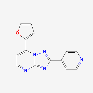 molecular formula C14H9N5O B5494366 7-(2-furyl)-2-(4-pyridinyl)[1,2,4]triazolo[1,5-a]pyrimidine 