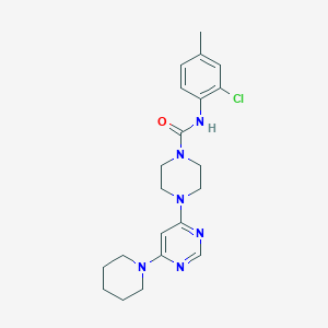 N-(2-chloro-4-methylphenyl)-4-[6-(1-piperidinyl)-4-pyrimidinyl]-1-piperazinecarboxamide