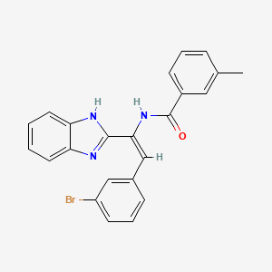 N-[1-(1H-benzimidazol-2-yl)-2-(3-bromophenyl)vinyl]-3-methylbenzamide