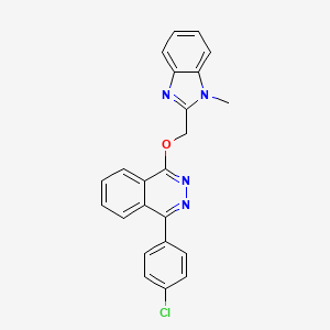 1-(4-chlorophenyl)-4-[(1-methyl-1H-benzimidazol-2-yl)methoxy]phthalazine