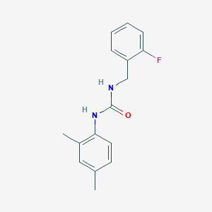 molecular formula C16H17FN2O B5494410 N-(2,4-dimethylphenyl)-N'-(2-fluorobenzyl)urea 