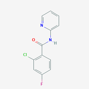 molecular formula C12H8ClFN2O B5494445 2-chloro-4-fluoro-N-2-pyridinylbenzamide 