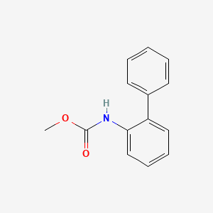 molecular formula C14H13NO2 B5494483 methyl 2-biphenylylcarbamate 