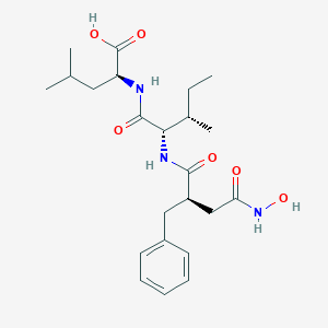 molecular formula C23H35N3O6 B549451 N-[(2R)-2-Benzyl-4-(hydroxyamino)-4-oxobutanoyl]-L-isoleucyl-L-leucine CAS No. 148473-36-3
