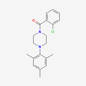 molecular formula C20H23ClN2O B5494545 1-(2-chlorobenzoyl)-4-mesitylpiperazine 