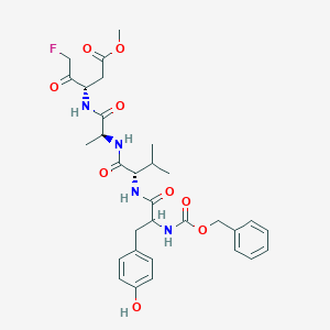 molecular formula C31H39FN4O9 B549455 Cbz-DL-Tyr-Val-Ala-Asp(OMe)-CH2F 