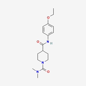 molecular formula C17H25N3O3 B5494553 N~4~-(4-ethoxyphenyl)-N~1~,N~1~-dimethyl-1,4-piperidinedicarboxamide 