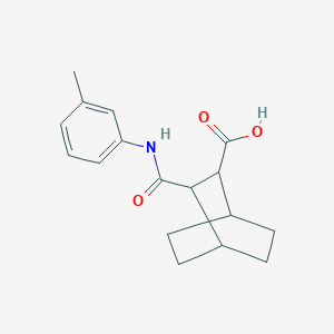 molecular formula C17H21NO3 B5494572 3-{[(3-methylphenyl)amino]carbonyl}bicyclo[2.2.2]octane-2-carboxylic acid 