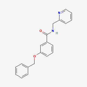 molecular formula C20H18N2O2 B5494675 3-(benzyloxy)-N-(pyridin-2-ylmethyl)benzamide 