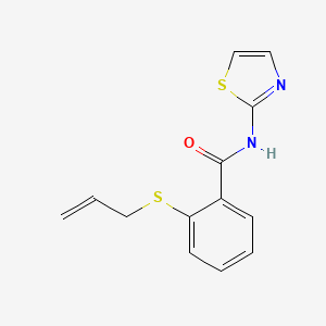 molecular formula C13H12N2OS2 B5494717 2-(allylthio)-N-1,3-thiazol-2-ylbenzamide 