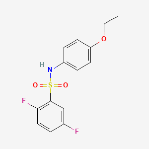 molecular formula C14H13F2NO3S B5494725 N-(4-ethoxyphenyl)-2,5-difluorobenzenesulfonamide 