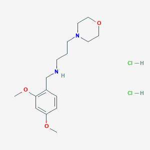 molecular formula C16H28Cl2N2O3 B5494796 N-(2,4-dimethoxybenzyl)-3-(4-morpholinyl)-1-propanamine dihydrochloride 