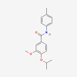 molecular formula C18H21NO3 B5494849 4-isopropoxy-3-methoxy-N-(4-methylphenyl)benzamide 