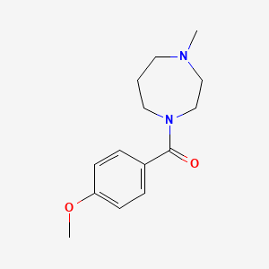 molecular formula C14H20N2O2 B5494876 1-(4-methoxybenzoyl)-4-methyl-1,4-diazepane 