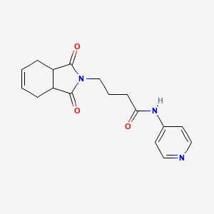 molecular formula C17H19N3O3 B5494883 4-(1,3-dioxo-1,3,3a,4,7,7a-hexahydro-2H-isoindol-2-yl)-N-pyridin-4-ylbutanamide 