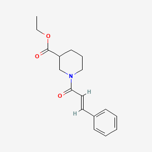 molecular formula C17H21NO3 B5494889 ethyl 1-cinnamoyl-3-piperidinecarboxylate 