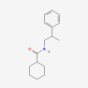 molecular formula C16H23NO B5494906 N-(2-phenylpropyl)cyclohexanecarboxamide 