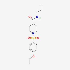 molecular formula C17H24N2O4S B5494921 N-allyl-1-[(4-ethoxyphenyl)sulfonyl]-4-piperidinecarboxamide 