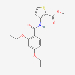 molecular formula C17H19NO5S B5494942 methyl 3-[(2,4-diethoxybenzoyl)amino]-2-thiophenecarboxylate 