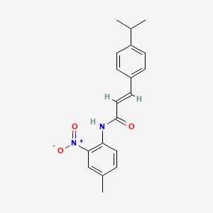 molecular formula C19H20N2O3 B5494951 3-(4-isopropylphenyl)-N-(4-methyl-2-nitrophenyl)acrylamide 