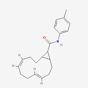 molecular formula C21H27NO B5494987 N-(4-methylphenyl)bicyclo[10.1.0]trideca-4,8-diene-13-carboxamide 
