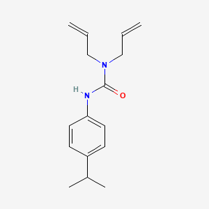 molecular formula C16H22N2O B5495014 N,N-diallyl-N'-(4-isopropylphenyl)urea 