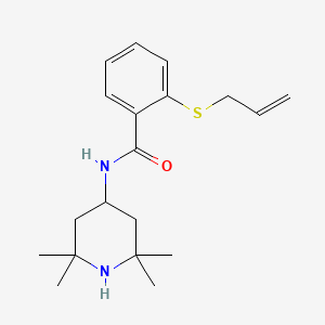 molecular formula C19H28N2OS B5495030 2-(allylthio)-N-(2,2,6,6-tetramethyl-4-piperidinyl)benzamide 