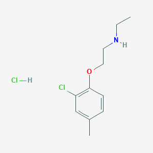 molecular formula C11H17Cl2NO B5495084 [2-(2-chloro-4-methylphenoxy)ethyl]ethylamine hydrochloride 