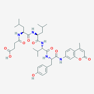 molecular formula C40H53N5O10 B549512 Suc-Leu-Leu-Val-Tyr-AMC CAS No. 94367-21-2