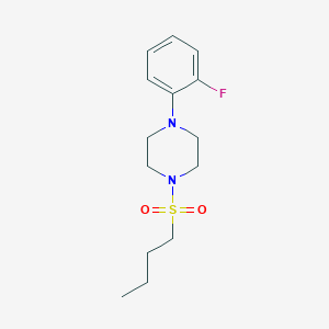 molecular formula C14H21FN2O2S B5495165 1-(butylsulfonyl)-4-(2-fluorophenyl)piperazine 