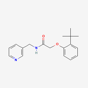 2-(2-tert-butylphenoxy)-N-(3-pyridinylmethyl)acetamide