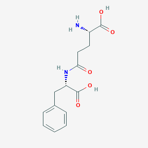 molecular formula C₁₄H₁₈N₂O₅ B549519 gamma-Glutamylphenylalanine CAS No. 7432-24-8