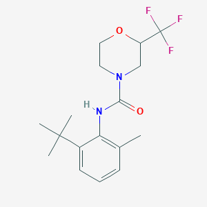 molecular formula C17H23F3N2O2 B5495228 N-(2-tert-butyl-6-methylphenyl)-2-(trifluoromethyl)morpholine-4-carboxamide 