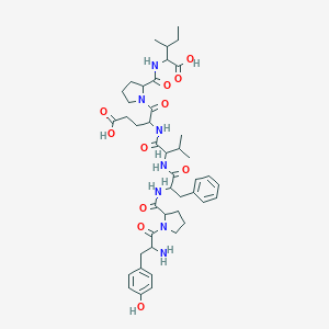 molecular formula C₄₄H₆₁N₇O₁₁ B549528 H-Tyr-Pro-Phe-Val-Glu-Pro-Ile-OH CAS No. 102029-74-3