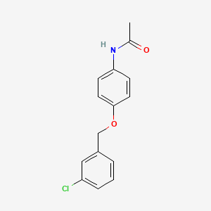 N-{4-[(3-chlorobenzyl)oxy]phenyl}acetamide