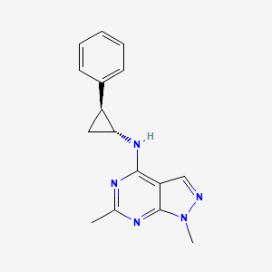 1,6-dimethyl-N-[(1R*,2S*)-2-phenylcyclopropyl]-1H-pyrazolo[3,4-d]pyrimidin-4-amine