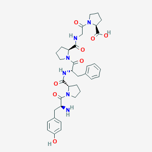 molecular formula C₃₅H₄₄N₆O₈ B549530 L-Proline, L-tyrosyl-L-prolyl-L-phenylalanyl-L-prolylglycyl- CAS No. 77434-43-6